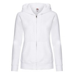 Kurtka Dresowa Z Kapturem Lady Fit Dla Kobiet. Białe kurtki damskie Fruit of the Loom, s, bez wzorów, z dresówki, z kapturem. Za 132.99 zł.