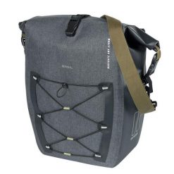 Duża torba na ramę Basil Navigator Storm. Czarne torebki klasyczne damskie BASIL, bez wzorów, duże, bez dodatków. Za 309.90 zł.