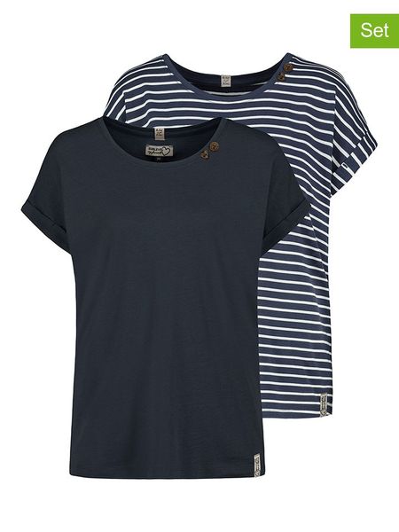 Sublevel Koszulki (2 szt.) w kolorze granatowym rozmiar: S. Niebieskie t-shirty damskie Sublevel, s, bez wzorów, bez kołnierzyka. Za 113.90 zł.