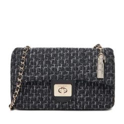 Torebka Nine West. Czarne torebki klasyczne damskie Nine West, bez wzorów, wizytowe, bez kołnierzyka, bez ramiączek. Za 179.99 zł.