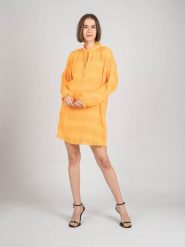 Patrizia Pepe Sukienka | 8A0854/A8R2 | Kobieta | Pomarańczowy. Brązowe sukienki damskie Patrizia Pepe, bez wzorów, z poliesteru, bez kołnierzyka, bez ramiączek, mini. W wyprzedaży za 379.00 zł.