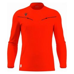 Koszulka sędziowska z długim rękawem Macron Ponnet Eco. Czerwone koszulki męskie z długim rękawem Macron, s, z tkaniny. Za 345.50 zł.