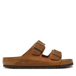 Klapki Birkenstock. Brązowe klapki i japonki męskie Birkenstock. Za 389.99 zł.