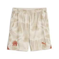 Spodenki bramkarskie OM 2024/25. Białe szorty męskie Puma, bez wzorów, sportowe. Za 188.10 zł.