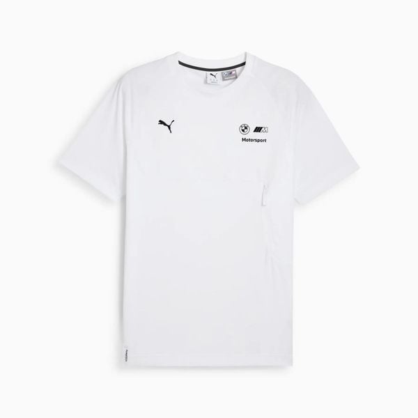 Koszulka sportowa męska Puma BMW MMS PUMATECH 63053902. Białe t-shirty sportowe męskie Puma, l, bez ramiączek, trekkingowe. Za 155.71 zł.