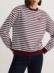 Bawełniana bluza z haftem - czarny. Czarne bluzy bez kaptura damskie Reserved, l, z bawełny. W wyprzedaży za 49.99 zł.
