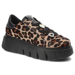 Panterka Sneakersy Chebello Eleganckie Obuwie Damskie Premium. Brązowe buty sportowe na co dzień damskie CheBello, bez wzorów. Za 499.00 zł.