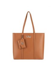 Nine West Torebka LX10047 Brązowy. Brązowe torebki klasyczne damskie Nine West, bez wzorów, z tworzywa sztucznego, bez dodatków. Za 299.99 zł.