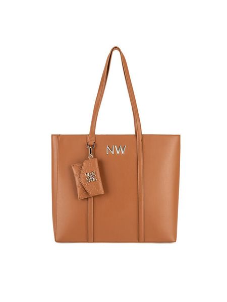 Nine West Torebka LX10047 Brązowy. Brązowe torebki klasyczne damskie Nine West, bez wzorów, z tworzywa sztucznego, bez dodatków. Za 299.99 zł.