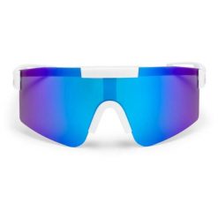 Okulary CHPO Luca białe. Białe okulary przeciwsłoneczne męskie CHPO BRAND, z materiału. Za 182.85 zł.