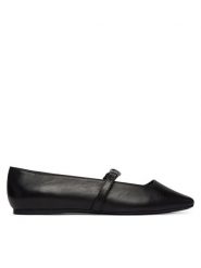 KARL LAGERFELD Baleriny Konnie KL40196 Czarny. Czarne baleriny damskie Karl Lagerfeld, bez wzorów, ze skóry, bez obcasa. Za 749.99 zł.