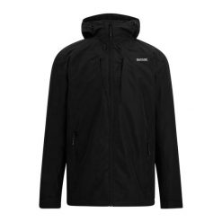 Męska Wodoodporna Kurtka Calderdale Colour Block. Czarne kurtki męskie Regatta, m, bez wzorów, sportowe, bez kaptura. Za 268.99 zł.