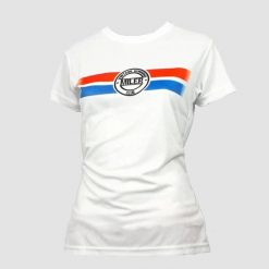 Koszulka damska Miler Iffley Road. Białe t-shirty damskie Erima, m, bez wzorów, z materiału, bez kołnierzyka. Za 156.99 zł.