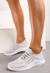 Szare Buty Sportowe Tymagio. Szare buty sportowe na co dzień damskie Born2be, bez wzorów, z jeansu. Za 39.99 zł.