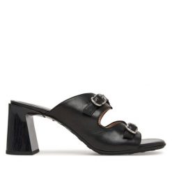 Klapki Hispanitas. Czarne klapki damskie Hispanitas, bez wzorów, bez obcasa. Za 609.99 zł.