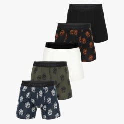 Bokserki Mężczyzna Swedemount Forest Boxer Shorts 5-Pack. Bokserki męskie SWEDEMOUNT, bez wzorów, z bawełny. Za 152.99 zł.