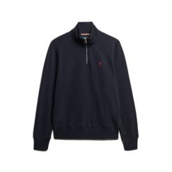Sweter z kołnierzem typu camionneur Superdry Preppy. Niebieskie swetry męskie Superdry., xl, bez wzorów, bez kołnierzyka. Za 334.35 zł.