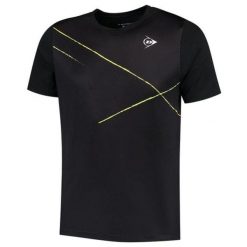 Koszulka sportowa męska Dunlop Game 1 Tee. Czarne t-shirty sportowe męskie Dunlop, m, bez ramiączek. Za 189.99 zł.