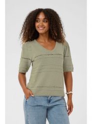 Kaffe Sweter w kolorze khaki rozmiar: S. Brązowe swetry klasyczne damskie Kaffe, s, bez kołnierzyka. Za 82.99 zł.