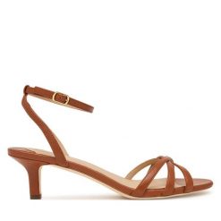 Sandały LAUREN RALPH LAUREN. Brązowe sandały damskie Lauren Ralph Lauren, bez wzorów, bez obcasa, na płaskiej podeszwie. Za 729.99 zł.