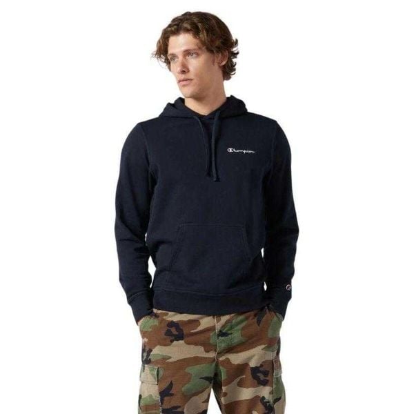 Męska Bluza Z Haftowanym Logo Na Piersi. Niebieskie bluzy z kapturem męskie CHAMPION, m, z bawełny. Za 356.99 zł.