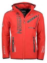 Geographical Norway Kurtka softshellowa "Royaute" w kolorze czerwonym rozmiar: S. Czerwone kurtki outdoor męskie Geographical Norway, s, bez wzorów, bez kaptura. Za 136.13 zł.