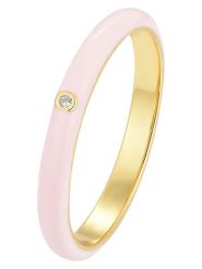 Les Favorites Pozłacany pierścionek z cyrkonią rozmiar: 58. Różowe pierścionki damskie Les Favorites, z cyrkonią, pozłacane. Za 69.99 zł.