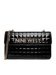Nine West Torebka EO-Glamercy-Glamour-LX10059 Czarny. Czarne torebki klasyczne damskie Nine West, bez wzorów, z materiału, glamour, bez kołnierzyka, bez ramiączek. Za 229.99 zł.