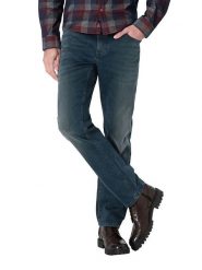 Timezone Dżinsy "Eduardo" - Slim fit - w kolorze granatowym rozmiar: W32/L34. Niebieskie jeansy męskie Timezone. Za 109.78 zł.