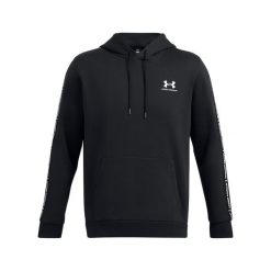 Bluza z kapturem z logo na paskach Under Armour Icon Fleece. Białe bluzy sportowe męskie Under Armour. Za 327.75 zł.