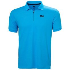Koszulka polo z zamkiem błyskawicznym 1/2 Helly Hansen HP. Niebieskie koszulki polo męskie Helly Hansen, l, bez wzorów, z materiału, bez ramiączek. Za 391.05 zł.