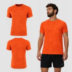 KOSZULKA ROWEROWA 4F T-SHIRT MĘSKI NA ROWER SZYBKOSCHNĄCY. Brązowe t-shirty sportowe męskie 4f, m, z dresówki, bez ramiączek, rowerowe. Za 129.99 zł.