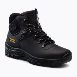 Buty trekkingowe męskie Grisport 10242D26G. Czarne buty trekkingowe męskie Grisport, bez zapięcia, trekkingowe. Za 299.99 zł.