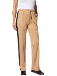 WITT WEIDEN Spodnie w kolorze jasnobrązowo-czarnym rozmiar: 52. Brązowe spodnie materiałowe damskie WITT WEIDEN, bez wzorów, z materiału, z podwyższonym stanem. Za 42.08 zł.