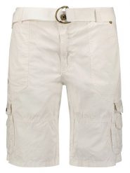 Geographical Norway Bermudy "Perou" w kolorze białym rozmiar: L. Białe szorty męskie Geographical Norway, bez wzorów, z bawełny. Za 149.31 zł.