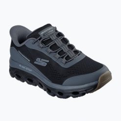 Buty męskie SKECHERS Glide-Step Sole Glover Peak. Czarne obuwie do biegania damskie Skechers, Skechers Sport. Za 339.99 zł.