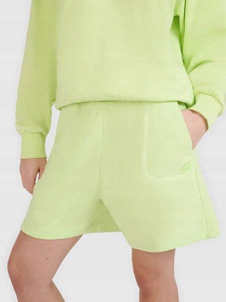 SPODENKI UNISEX 4F DRESOWE BAWEŁNIANE SPORTSTYLE KRÓTKIE KOLOR ZIELONY. Zielone spodenki sportowe damskie 4f, l, z bawełny, do biegania. Za 99.99 zł.