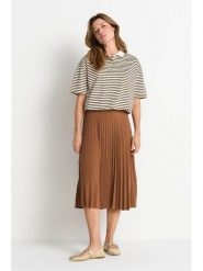Rich & Royal Spódnica plisowana w kolorze jasnobrązowym rozmiar: 38. Brązowe spódniczki damskie Rich & Royal, bez wzorów, midi. Za 244.95 zł.