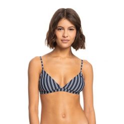 Góra od stroju kąpielowego ROXY Into The Sun Fix Tiki Triangle. Niebieskie bikini damskie Roxy, bez wzorów. Za 62.99 zł.