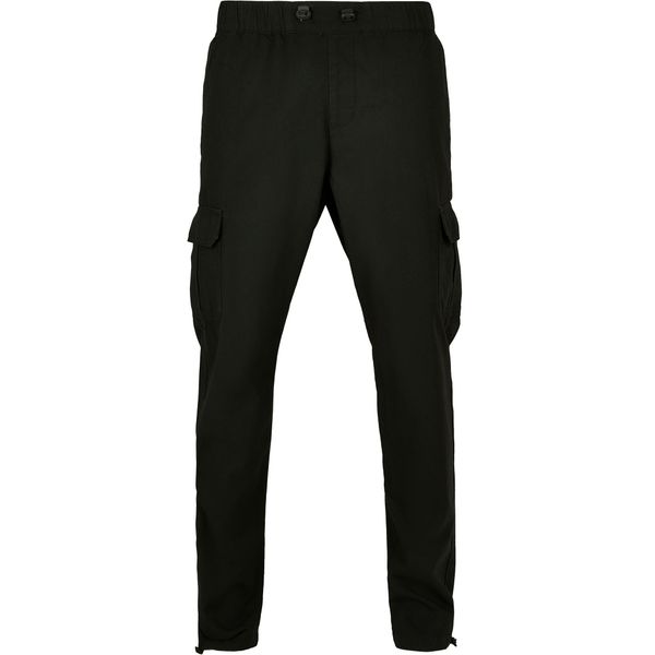 Spodnie Urban Classics z bawełny ripstop. Czarne spodnie materiałowe męskie Urban Classics, bez wzorów, z bawełny. Za 212.35 zł.