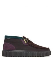 Clarks Półbuty Torhill Hi GTX GORE-TEX 26327980 Brązowy. Brązowe półbuty męskie Clarks, z gore-texu, bez zapięcia. Za 649.99 zł.