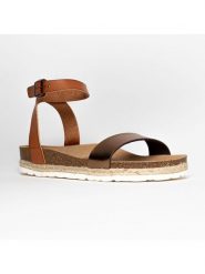 Blue Bay Sandały "Wellington" w kolorze jasnobrązowym rozmiar: 36. Brązowe sandały damskie Blue Bay, bez wzorów, bez obcasa. Za 148.61 zł.