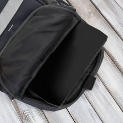 Plecak męski do pracy do szkoły szary wegański na laptopa Paolo Peruzzi T-120-GRE. Szare plecaki męskie bez wzorów, z materiału. Za 129.00 zł.