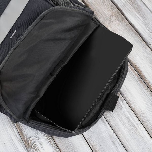 Plecak męski do pracy do szkoły szary wegański na laptopa Paolo Peruzzi T-120-GRE. Szare plecaki męskie bez wzorów, z materiału. Za 129.00 zł.