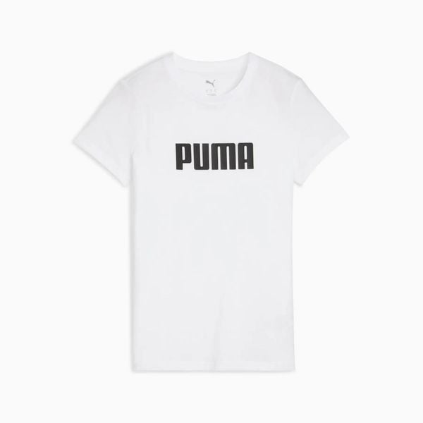 Koszulka damska Puma ESS LOGO biała 68830802 r M. Białe t-shirty damskie Puma, m, bez wzorów, z bawełny, bez kołnierzyka. Za 75.87 zł.