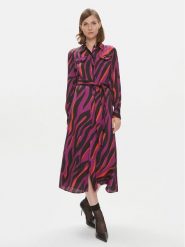 Pinko Sukienka koszulowa Assente 100909 A1B7 Różowy Regular Fit. Czerwone sukienki damskie Pinko, bez wzorów, z wiskozy, bez kołnierzyka, bez ramiączek, koszulowe. Za 1,109.00 zł.