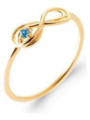 L'Atélier Précieux Pozłacany pierścionek z cyrkonią rozmiar: 58. Żółte pierścionki damskie L'Atélier Précieux, z cyrkonią, pozłacane. Za 113.99 zł.