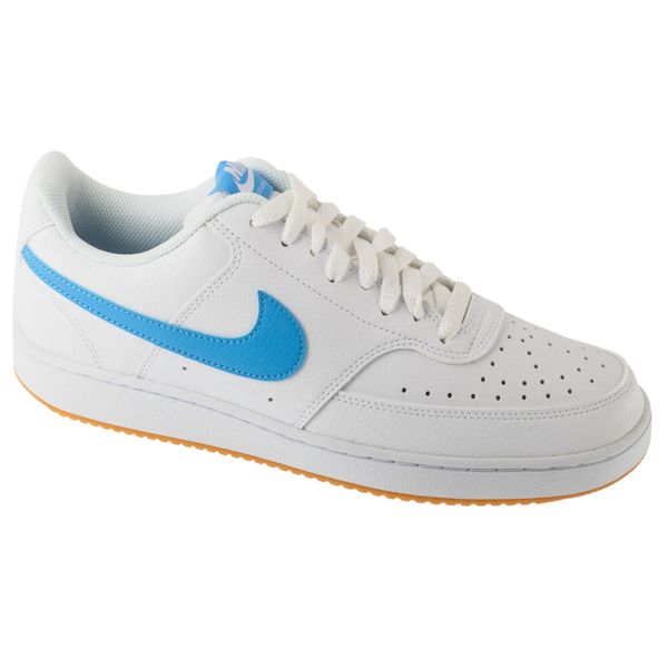 Buty sportowe Sneakersy męskie, Court Vision Low. Białe buty sportowe na co dzień męskie Nike, ze skóry, bez zapięcia, trekkingowe, nike court. Za 299.99 zł.