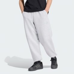 Spodnie Soft Lux. Szare spodnie materiałowe męskie Adidas, bez wzorów, z bawełny, eleganckie, z standardowym stanem. Za 329.00 zł.