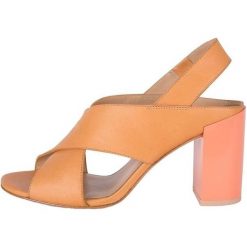 What For sandały damskie 40 pomarańczowy. Brązowe sandały damskie What For, bez wzorów, bez obcasa. Za 379.00 zł.